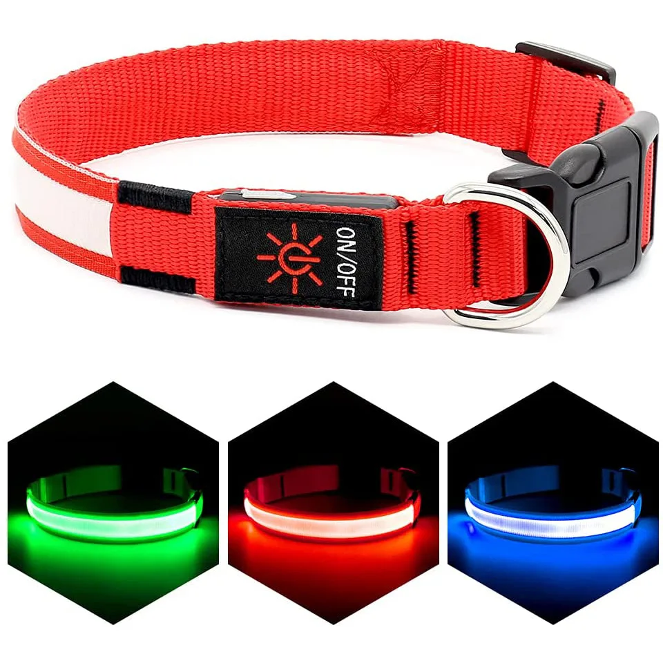 

New Glow USB Charging Collar X Waterproof LED Pet Loss Prevention Dog Neck Ring