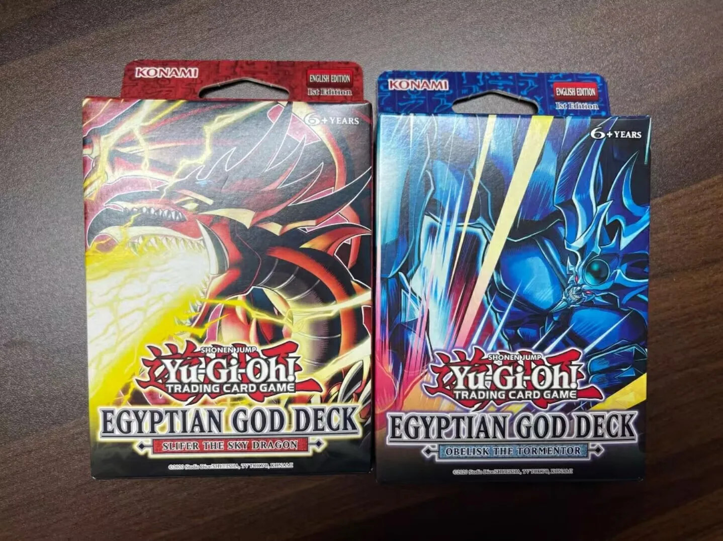 2 шт. Yugioh KONAMI Дуэль Монстры структура колода Египетский Бог слайдер небо Дракон