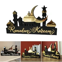 ramadan decor painted acrylic crafts creative desktop ornament for home table figurines for bookcase counter decoration maison