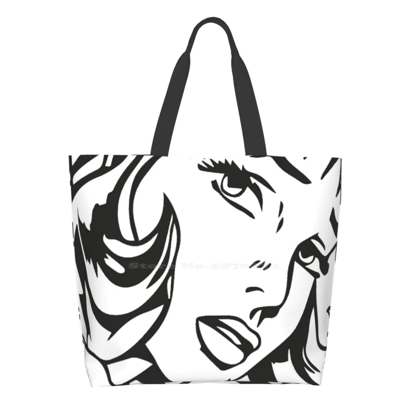 

Hair Is Reborn Of Girl Women Shopping Bag Girl Tote Large Size Funny New Hot Music Cartoon Party Night Us Band Electro