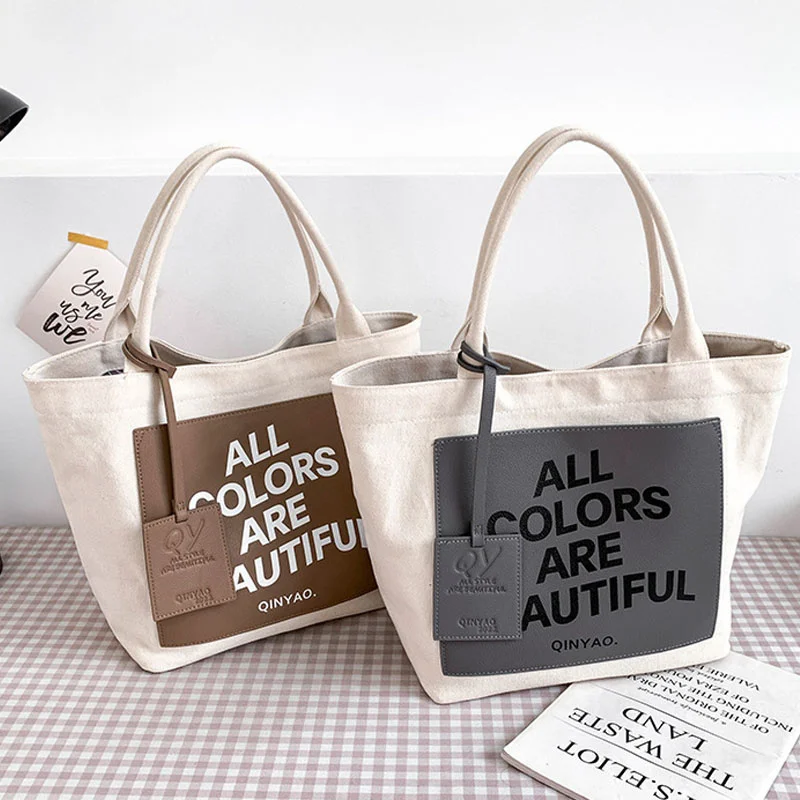 

Canvas Women Canvas Handbags Shoulder Bags Large Capacity Ladies Crossbody Bags for Women Fashion Female Tote Messenger Bag New