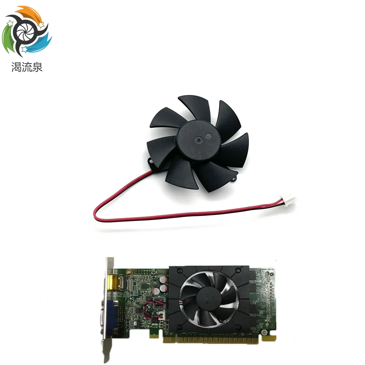 

47MM 2Pin HA5010M12-F Graphics Fan for Lenovo G5005 GT720 GT730 HD7750 HD8570 Graphics Cooling Fan Attention: When buying a gra