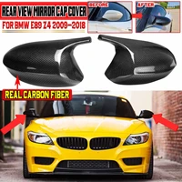 new real carbon fiber e89 car side rearview mirror cover cap replacement car rear view mirror cover for bmw e89 z4 2009 2018