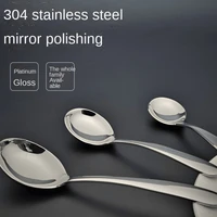 304 high quality stainless steel round head soup spoon for baby and adult large medium and small