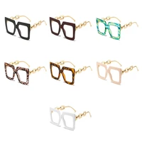 fashion vision care ultra light anti blue light transparent lens reading glasses eyewear large frame eyeglasses