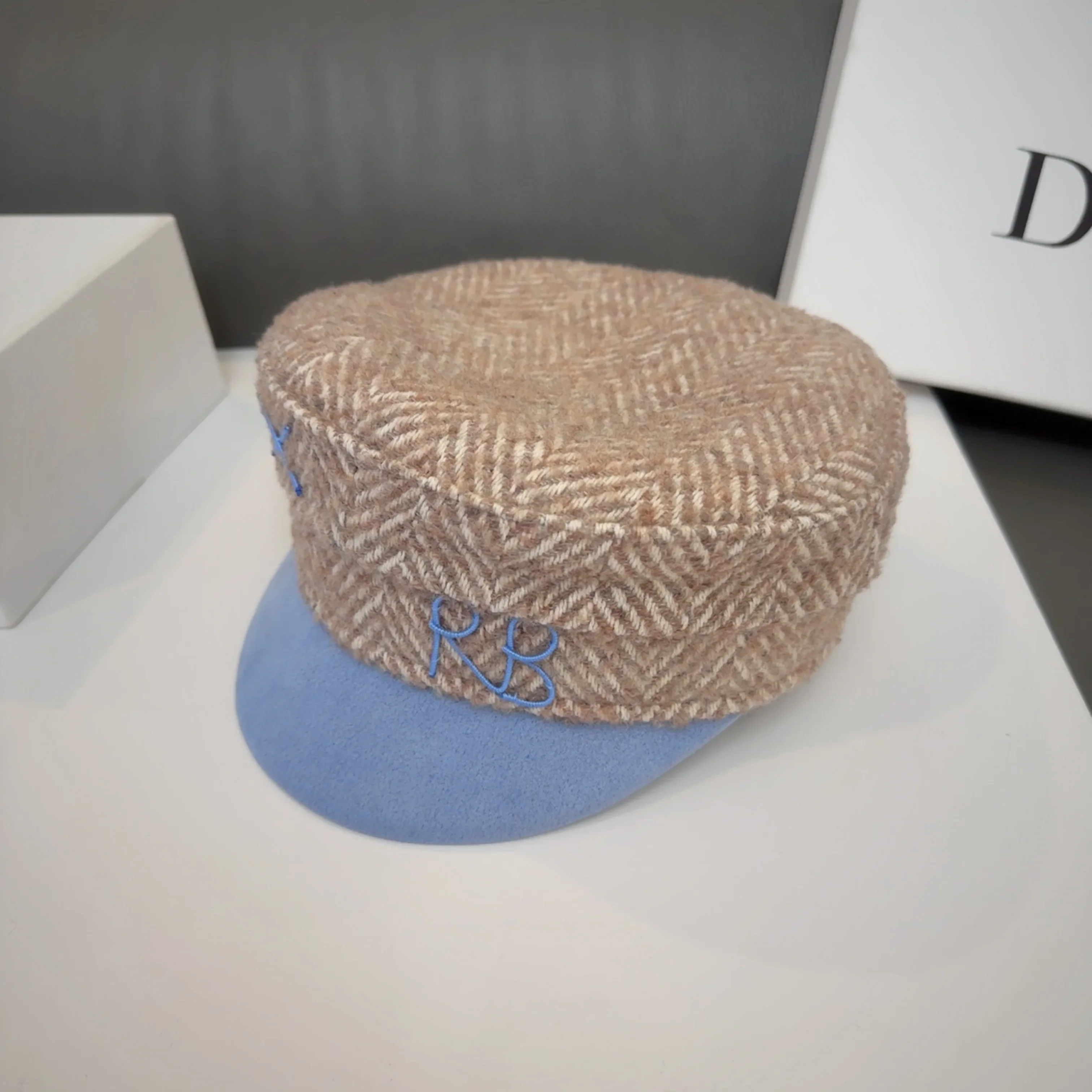 Бренд-дизайнер Новое поступление осенне-зимние теплые кепки газетчика шерстяная