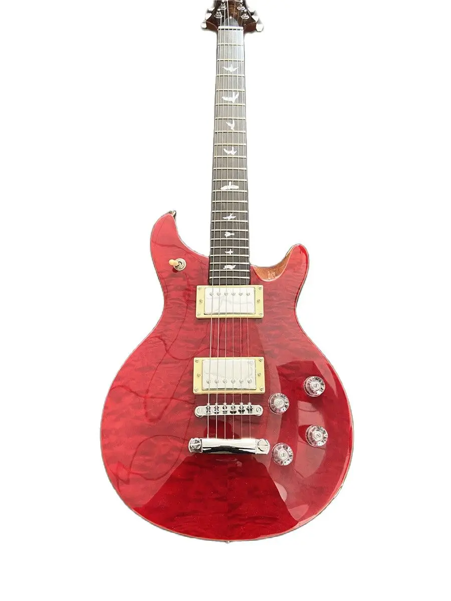 

Custom red 6-string electric guitar mahogany xylophone body, rose wood fingerboard free shipping