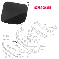 622a0 3ka0a car accessories front bumper tow hook bracket eye cover for nissan pathfinder 2013 2014 2015 2016 protective sleeve