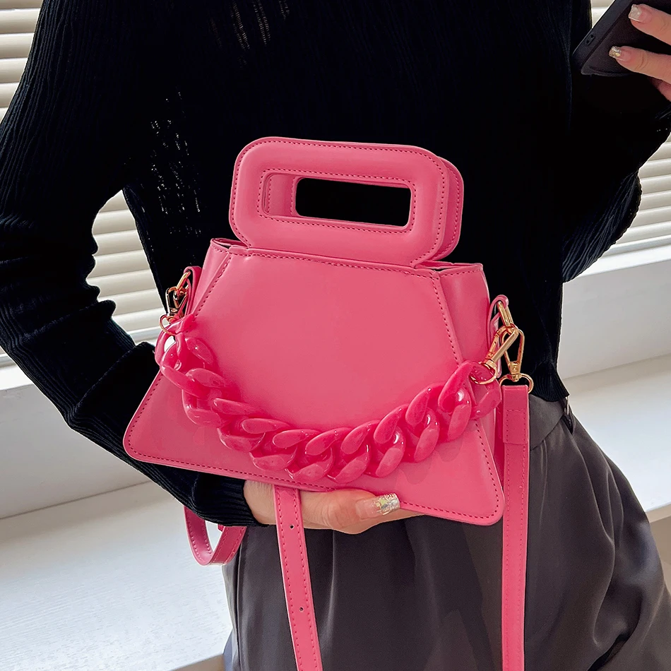 

Trend Candy Color Women Small Tote Sac Designer PU Leather Shoulder Messenger Bags 2022 Cute Short Handle Female Handbags Luxury