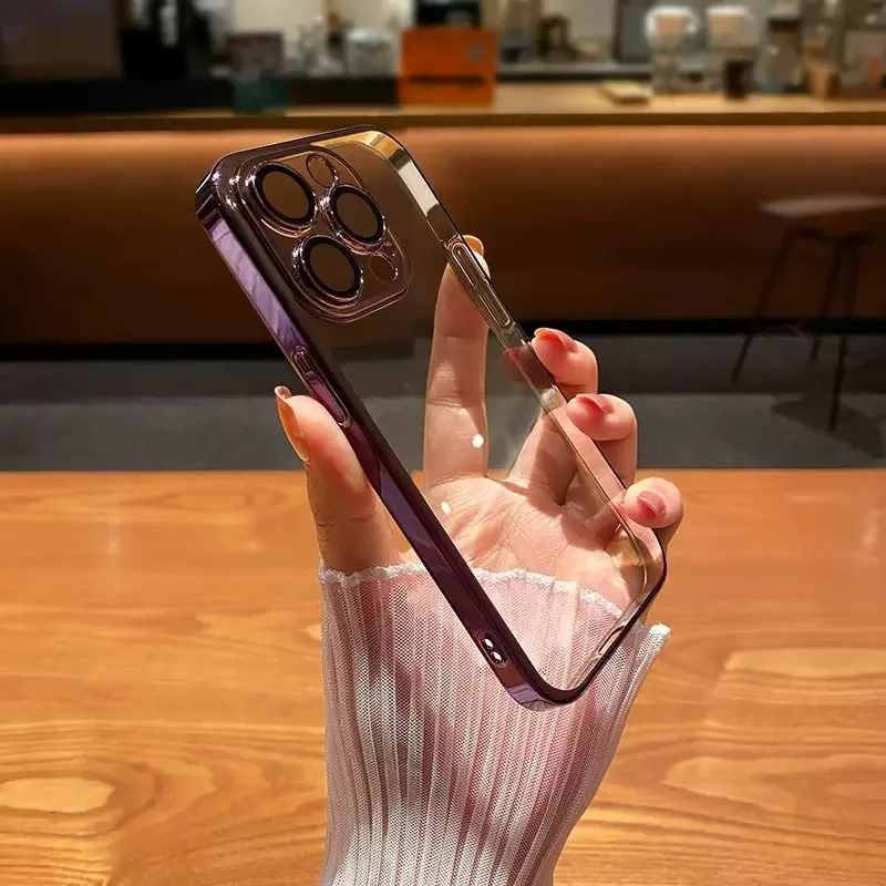 

Прозрачные роскошные чехлы для iphone 14 Pro защитный чехол для камеры чехол для iphone 14 pro 아폰 14 pro 케스