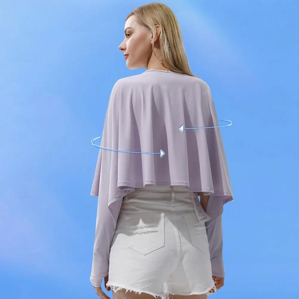 

Кардиган с открытым стежком и длинными рукавами, защита от УФ-лучей, солнцезащитное пальто для улицы