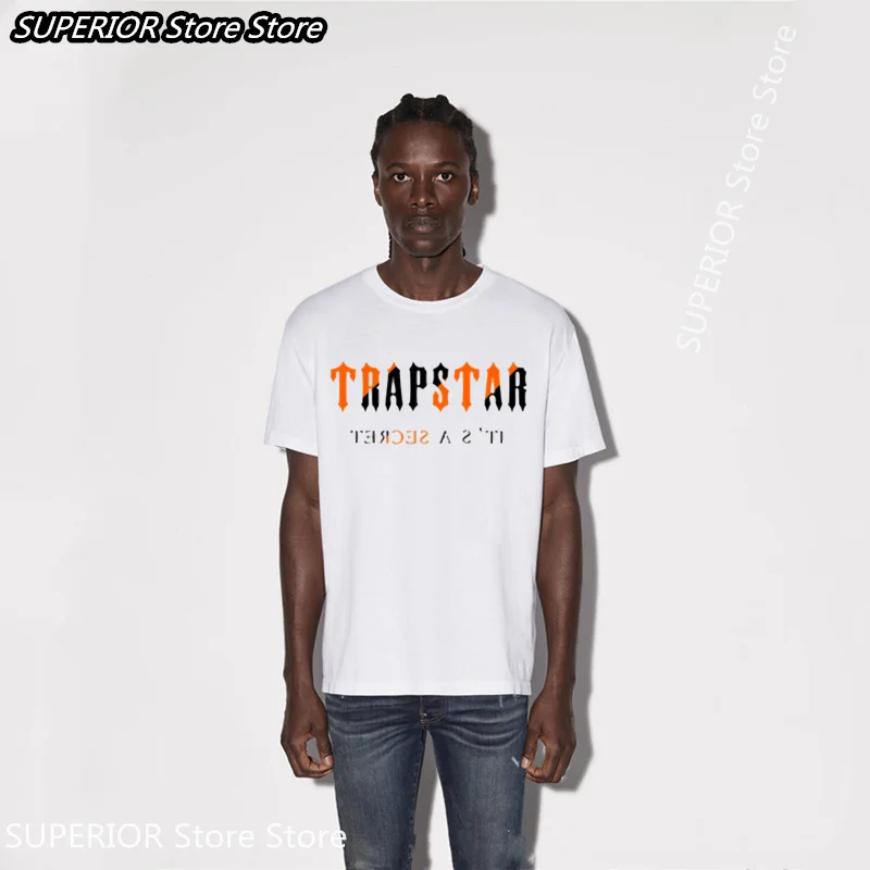 

Street Tide TRAPSTAR Streetwear Men's Clothing T-Shirt Men Woman High Quality 220g Thick Cotton T-Shirt
