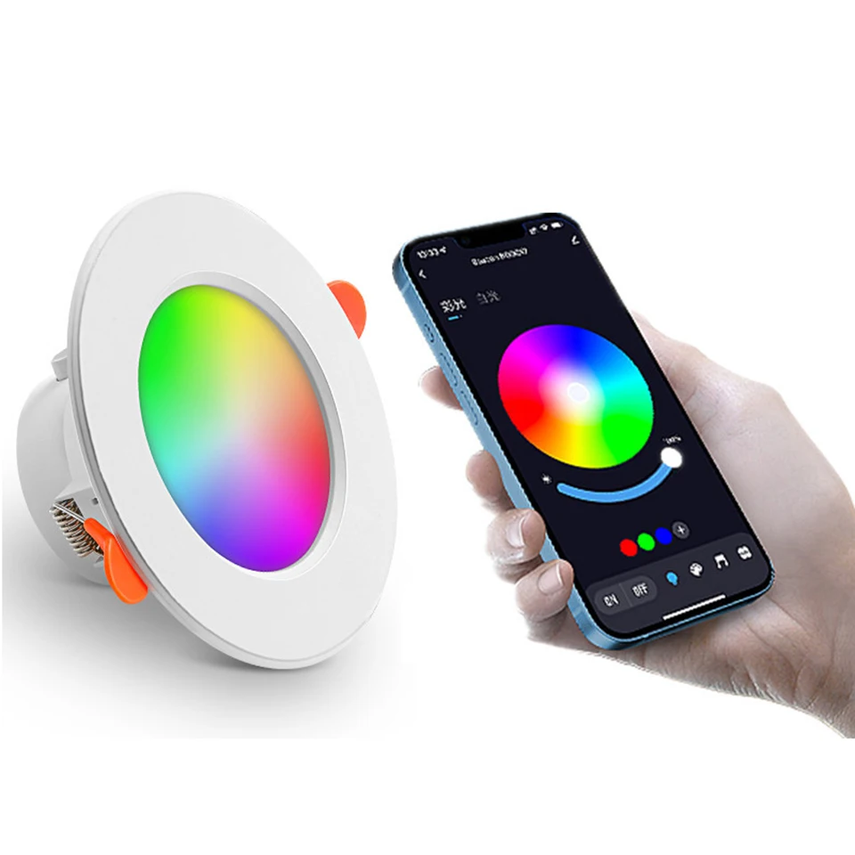 

Затемняющие Bluetooth умные светильники, полноцветные голосовые управление через приложение граффити, светильники
