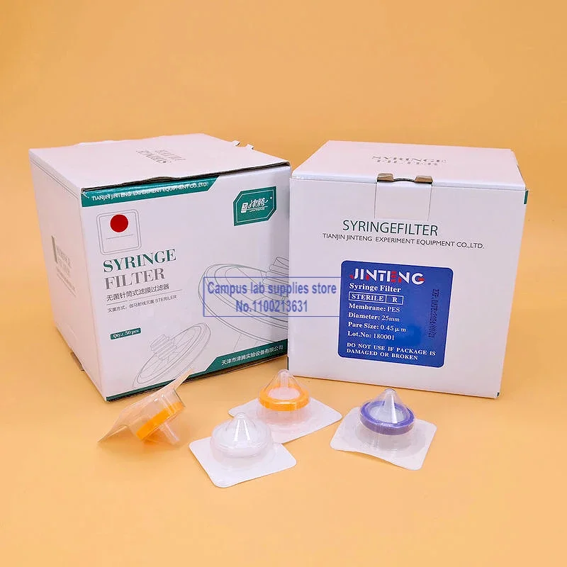 

Стерильные шприцевые фильтры Nylon/PES/PTFE 0,22/0,45 мкм 50 шт.