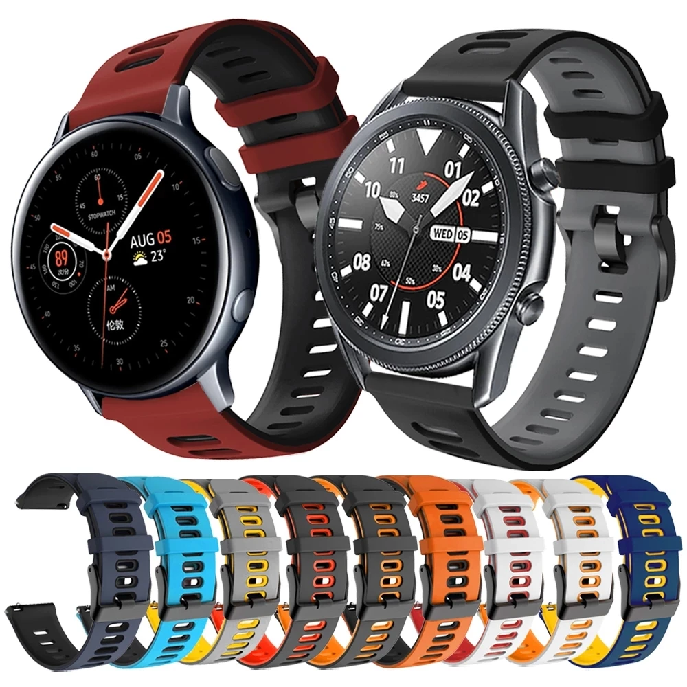 

22 20 mm watch strap For Samsung galaxy watch 3 41mm 45mm Active2 Gear S3 Strap Bracelet For Huawei Watch 3/GT 2 Pro Watchband