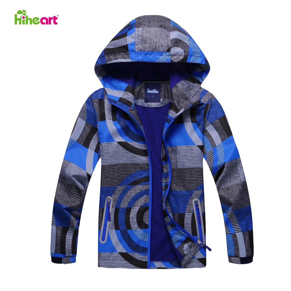 

Hiheart 4-12 Years Kids Boys Jackets Waterproof Windbreaker Spring Autumn Children Clothes Boys Sportswear Outerwear