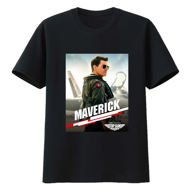 

Top Gun Movie Poster Cotton T-Shirts Camiseta Hombre Loose Comfortable Men's T-shirt Street Fashion Creative Pride Y2k Tops Tech