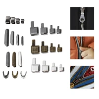 zipper repair metal head insertion pin stop kit bottom stopper replacement latch plug pack retainer accessories tent sewing ends