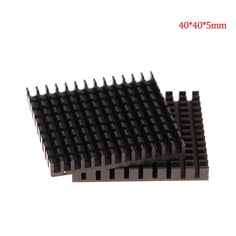 

2pcs Black Aluminum Heatsink Radiator Cooling Extruded Profile Heat Dissipation