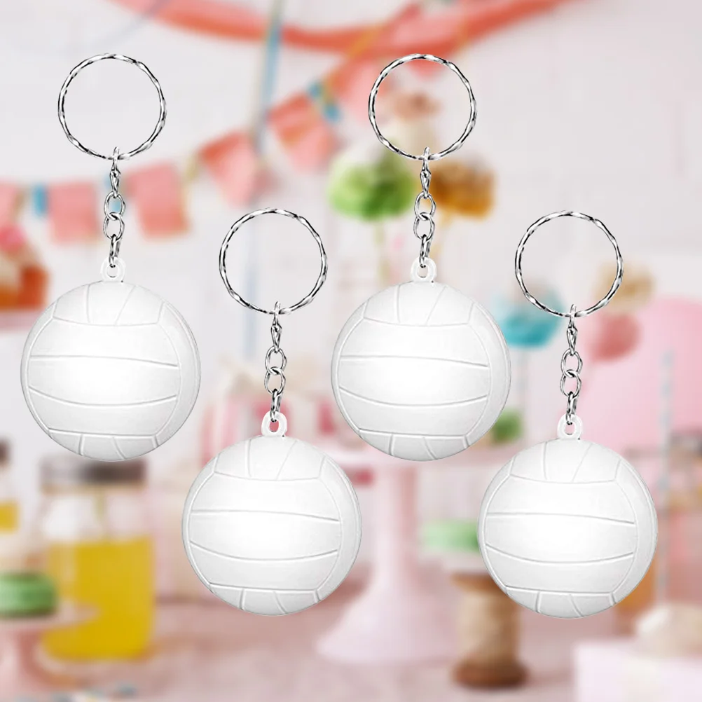 

Pack of 20 Vollyball Keychains Purse Handbag Pendant Keyrings Charms Trinket for School Carnival Prizes Kids Party Favors Sport