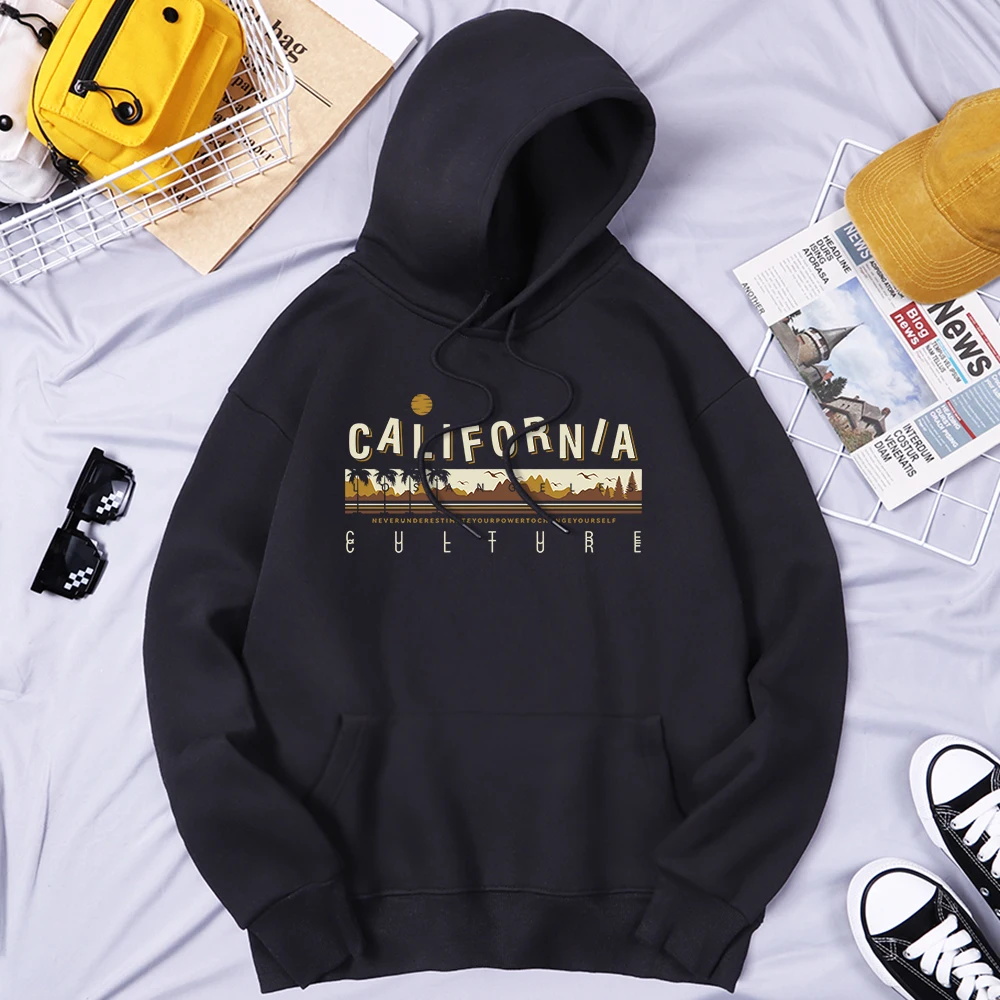 

Калифорния никогда не подучит вашу силу, чтобы изменить себя, мужской с капюшоном Шикарная Повседневная Толстовка, повседневные брендовые ...