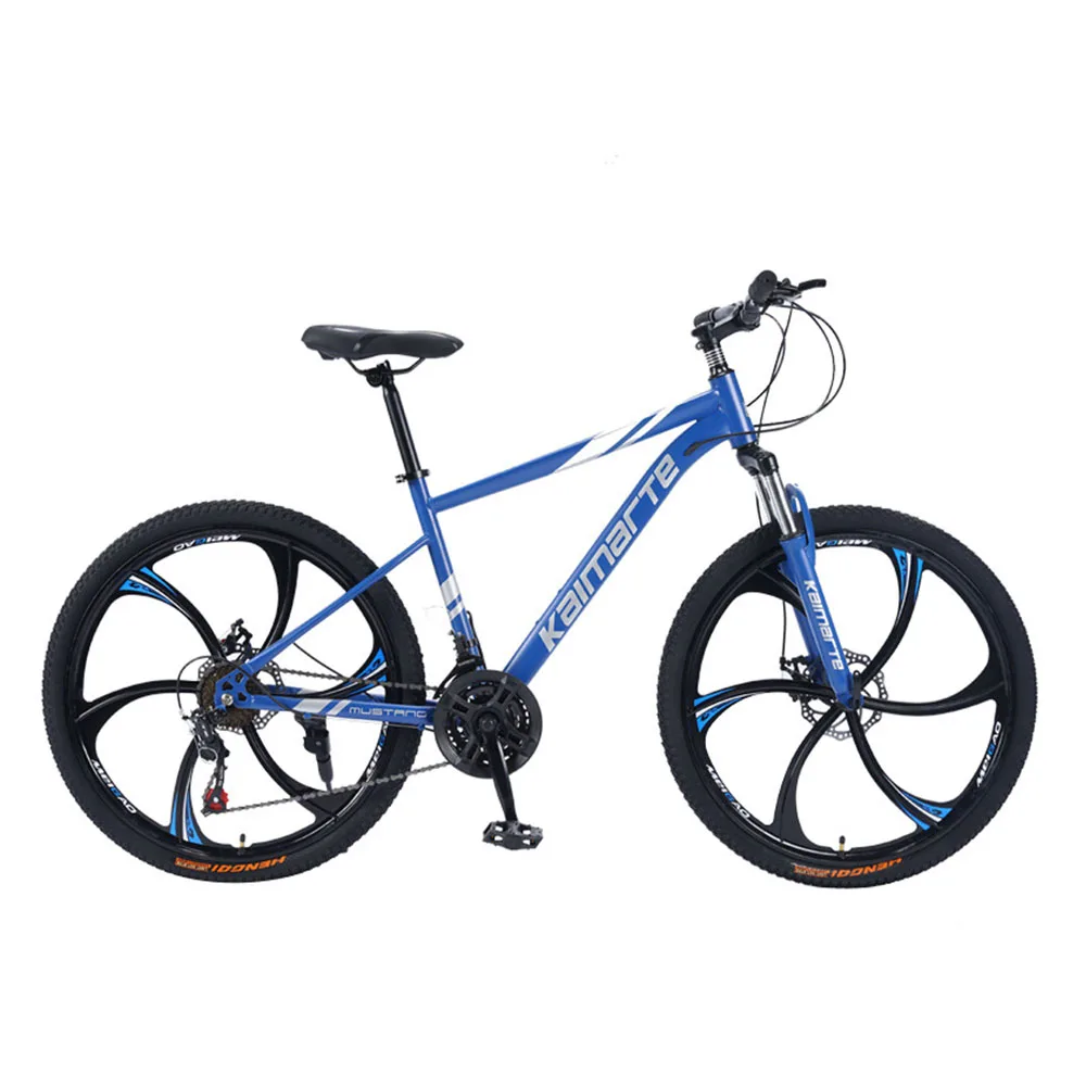 

24/26 Inches Mountain Bike 21/24/27/30 Speed Anti Slip Pedal Damping Bicycle Dual Disc Brake High Carbon Steel Frame