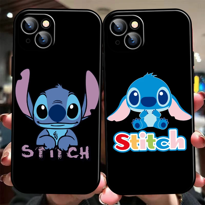

Disney Cartoon Stitch Phone Case For iPhone 11 13 12 Pro Max 12 13 Mini X XS XR MAX 5 6 7 8 Plus Soft Silicone Cover