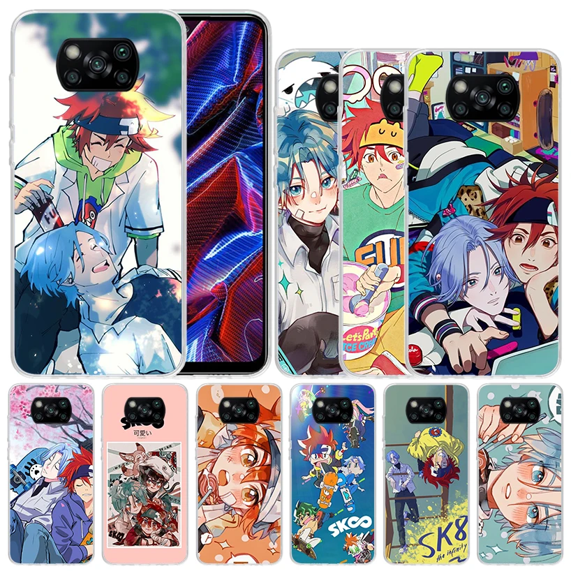 

Sk8 The Infinity Anime Soft Cover for Xiaomi Poco X5 Pro X4 Gt X3 Nfc M5S Print Phone Case M4 M3 M2 F3 F2 F1 Mi Note 10 Lite Coq