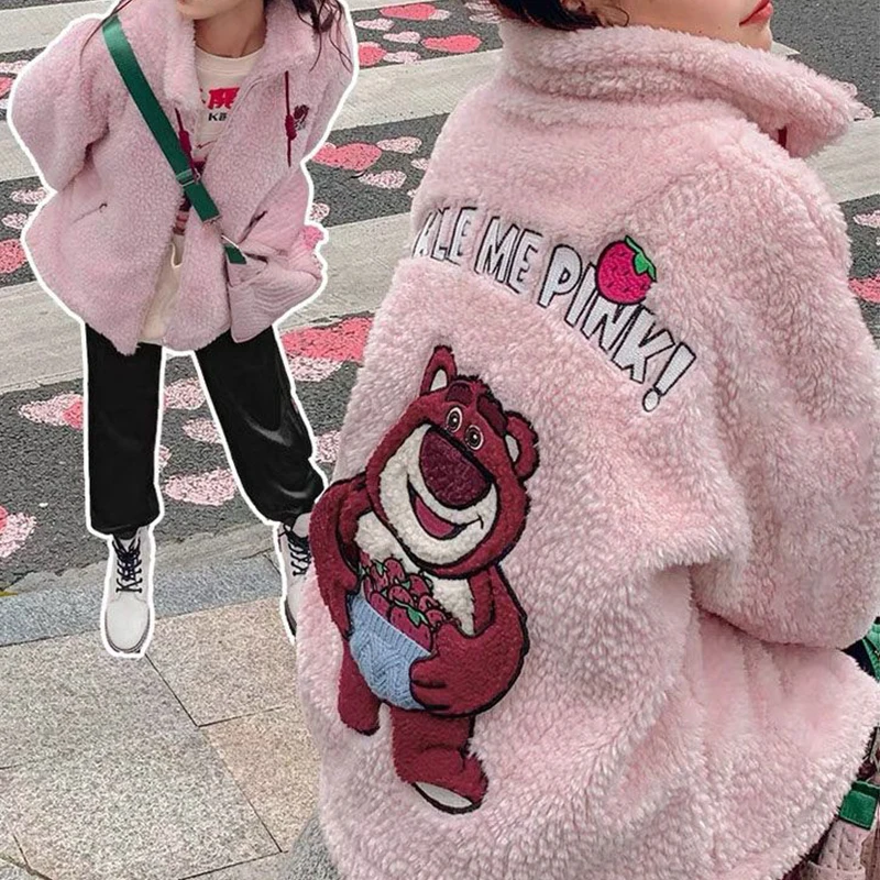 

Зимняя куртка Kawaii, милый мультяшный подарок на день рождения с длинными рукавами и изображением героев Диснея