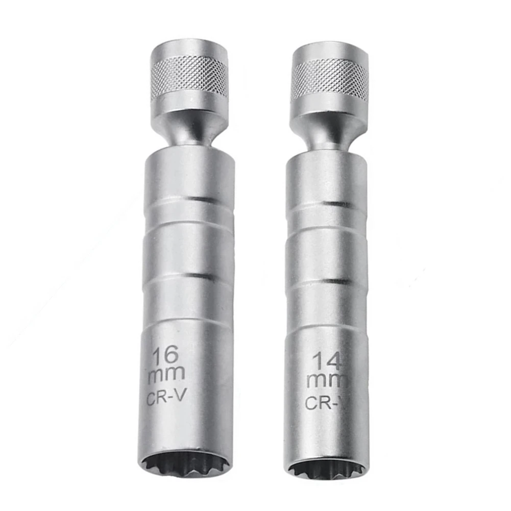 

14mm 16mm Thin Wall Joint Spark Plug Socket Universal Joint Wrench Removal Tools Wrench Rod Screwdriver Bit Tool