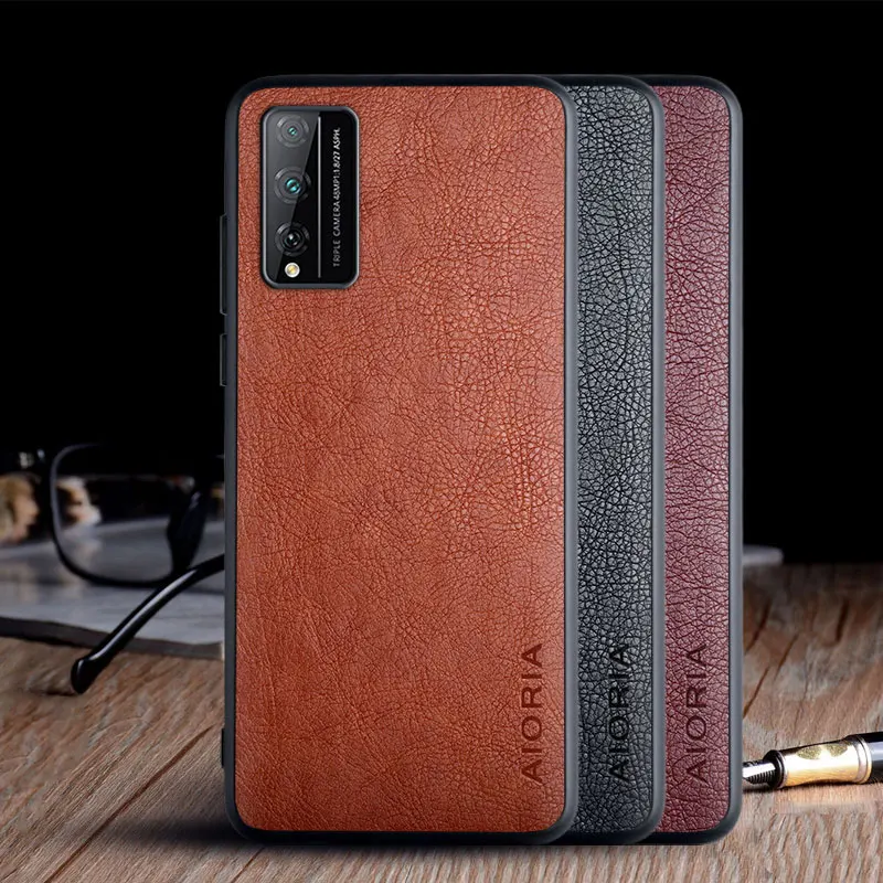 

Чехол для Honor Play 4T Pro, роскошный винтажный кожаный чехол, чехол для телефона из ТПУ и поликарбоната для huawei honor play 4t pro, чехол, оболочка