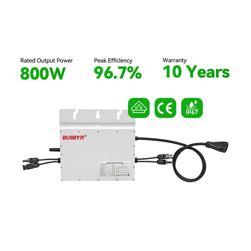Bus======== PV Входное напряжение 22 ~ 60 В Выход переменного тока 110 В/230 Auto.WVC800W Микро