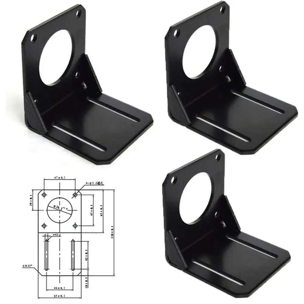 

For Nema17 Motor 17 23 Mount Steppr Motor Accessories L Type Bracket Bracket Support Mounting L-shaped Fixed Bracket