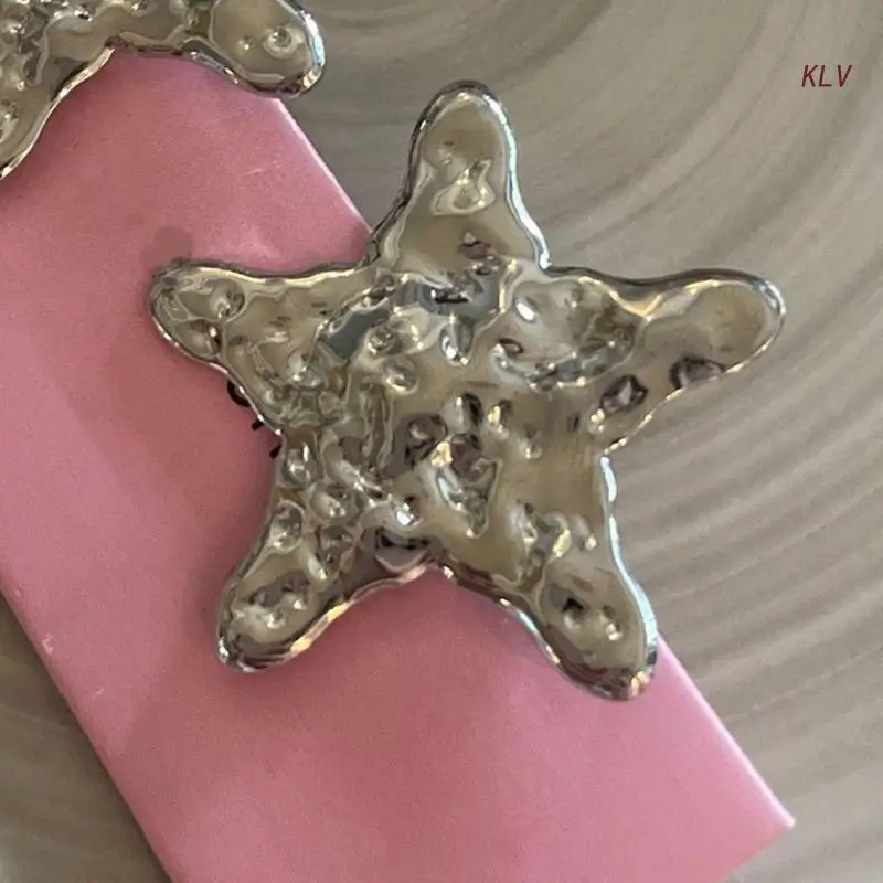 

Star Hair Clip Star Hairpin Pentagram Hair Clip Pentagram Hairpin Star Hair Barrette Headwear Alloy Material for Girls