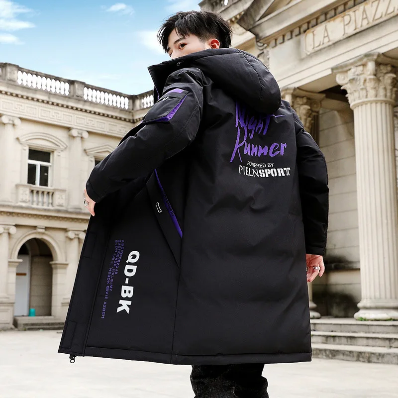 Men's Down Jacket Mid-Length New Winter Warm Coat Fashion Men's Coat