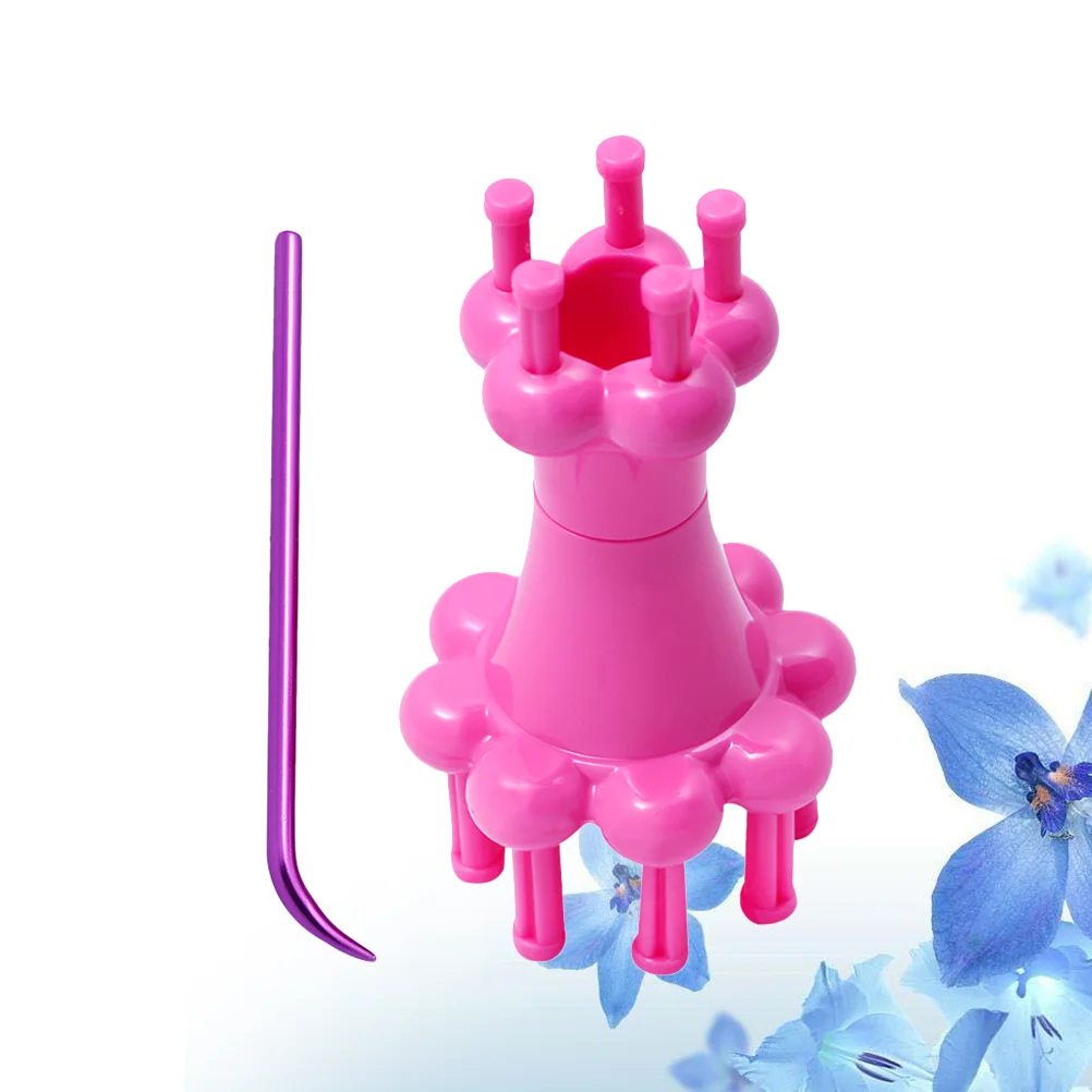 

Knitting Loom Knitter Yarn Rope Weaving Spool Tools Machine Rotating Knittedboard Tool Adults Crochet Set Hook Mini Flower Maker