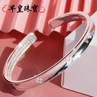 sterling silver bracelet female s925 open simple versatile ladies young ethnic jewelry