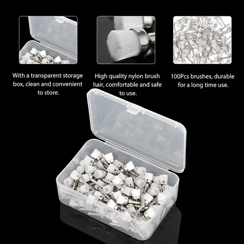 100 шт. щётки для полировки зубов