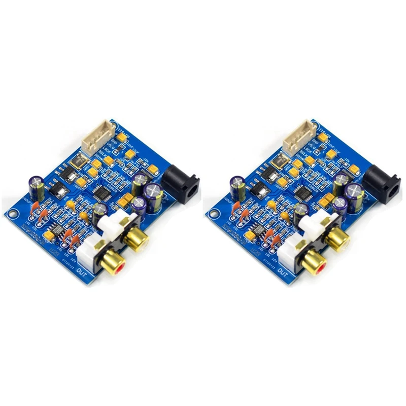 

NEW-2X ES9028Q2M ES9028 I2S Input Decode Board DAC DC 9-12V Decoder Board Upgrade ES9018 For Amplifier DIY