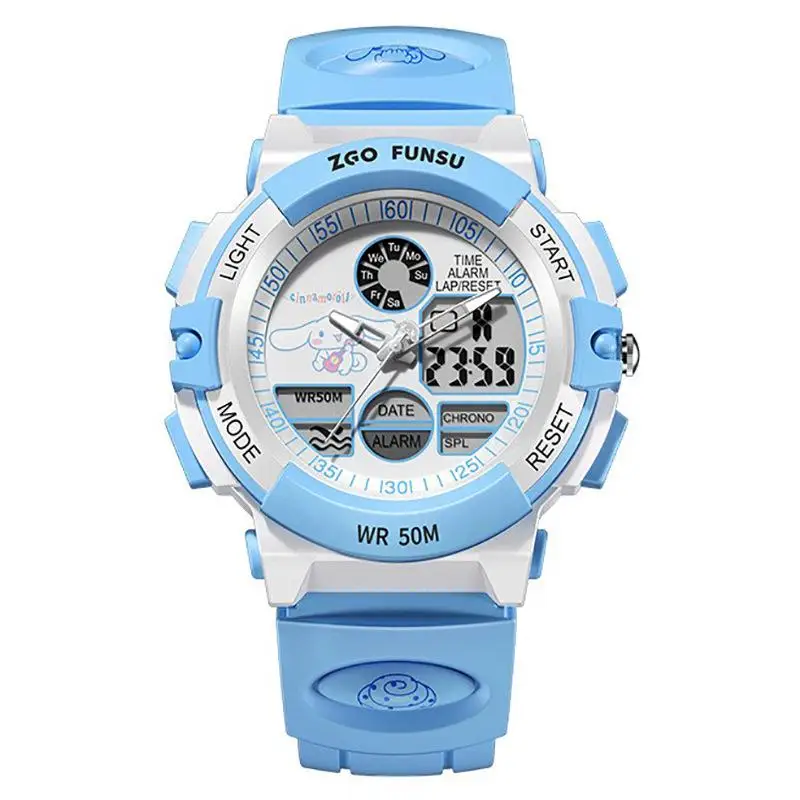 

Kawaii MyMelody Cinnamoroll Hellokittys Badbadtz Sanrioed Watch Cartoon Cute Luminous Waterproof Sports Digital Watch Girls Gift