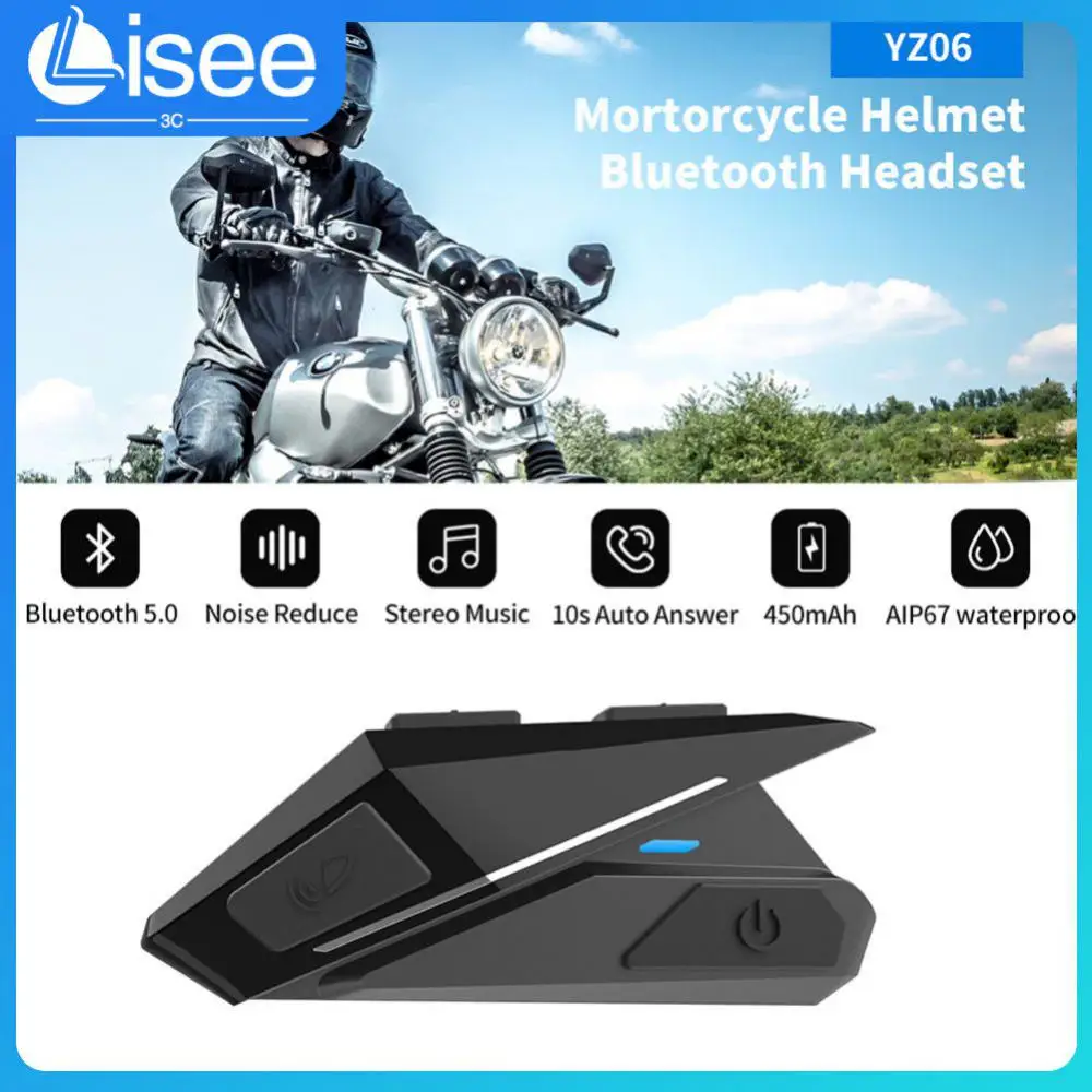 

Earphone Motorcycle Helmet Headset Video Motorcycle Automatic Connection Yz06 Motorcycle Helmet Easy To Operate
