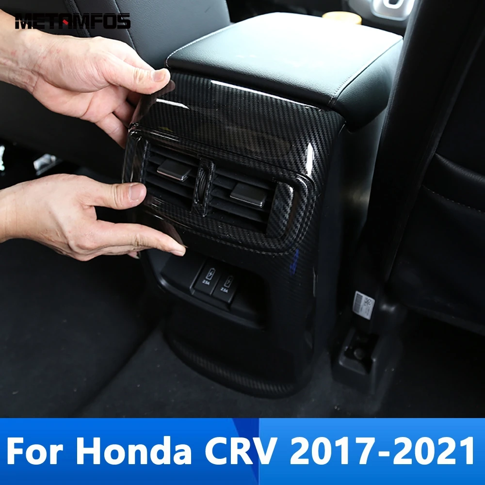 

Наклейка на заднее сиденье автомобиля для Honda CRV 2017-2019 2020 2021 из углеродного волокна