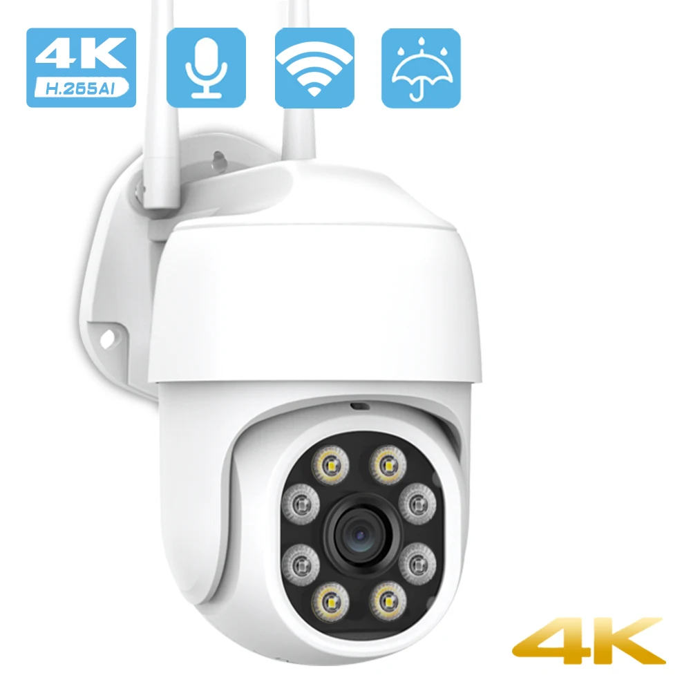 

BESDER 4K 8MP 5MP Ultra HD PTZ WiFi Camera AI Human Detection 1080P Outdoor Security IP Camera Auto Tracking Video Surveillance