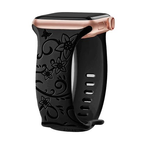 Tiras para a banda de relógio Apple 44mm 42mm 41mm 40mm 45mm 49mm 46mm Floral Grande Correa Iwatch Series 10 9 7 Se 6 8 Ultra