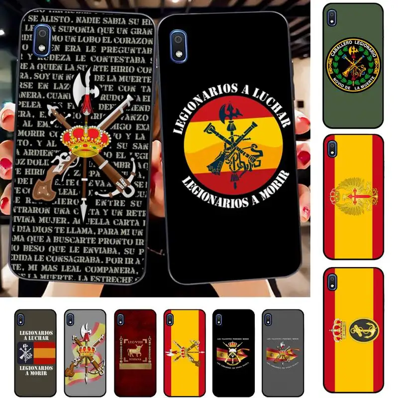 

FHNBLJ Spanish Legion Phone Case for Samsung A51 01 50 71 21S 70 31 40 30 10 20 S E 11 91 A7 A8 2018