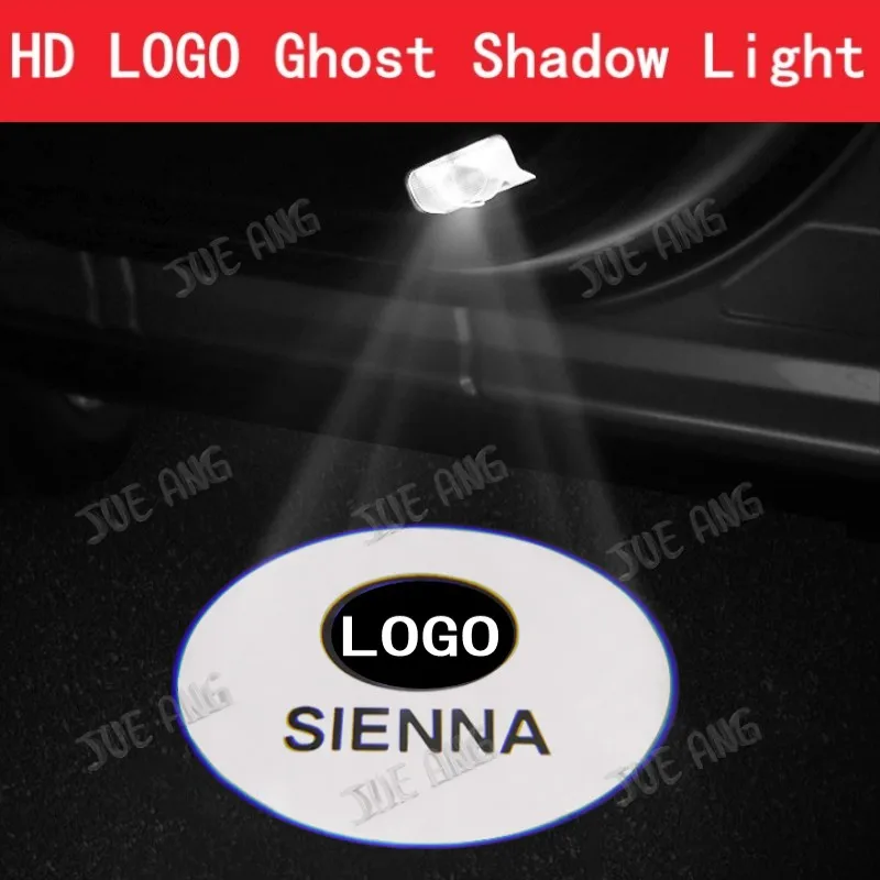 

2pcs HD No Fading LED Car Door Light Projector Ghost Shadow Light Welcome Light Atmosphere Light For 2010-2022 TOYOTA SIENNA