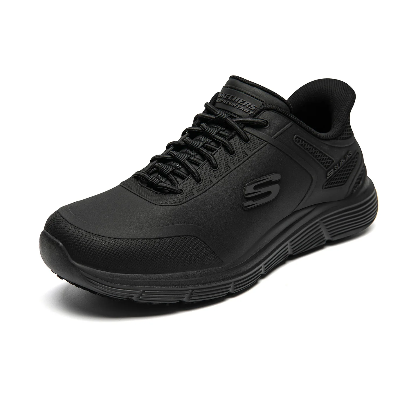 Фото Мужские классические кожаные туфли Skechers: мягкая подошва, нескользящие, дышащие, низкие, повседневные, деловые, лоферы, классические мужские туфли №3