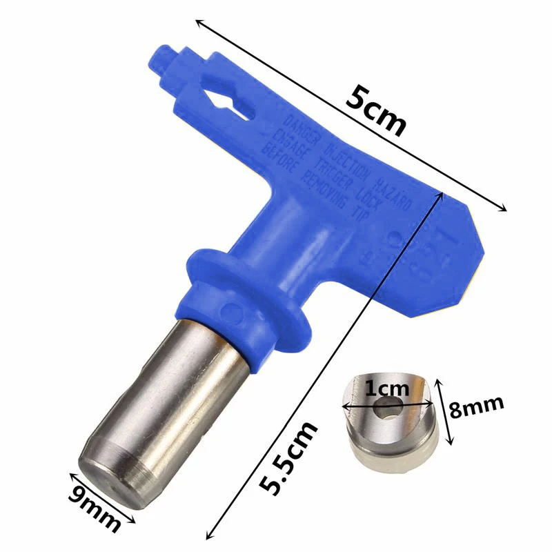 Набор сопел для бесвоздушной покраски Airless Paint Nozzles Set Reversible Spray Tips Sprayer Nozzle Spraying Machine Parts Gun Power Tools on.