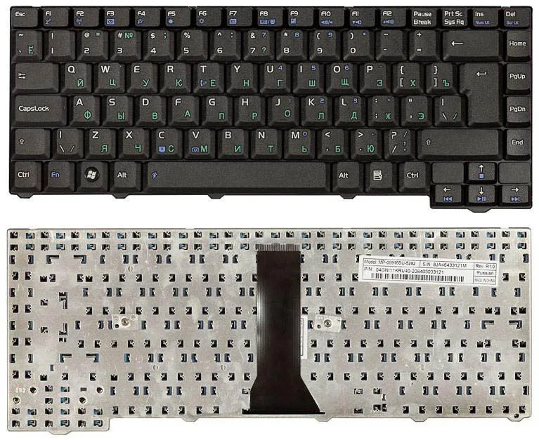 Keyboard for Asus F3U (24 pin) Russian Black |