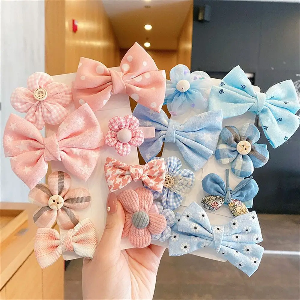 

8Pcs/set Children Girls Flower Bow-knot Sweet Barrettes Hair Accessories Kids Hair Clips Hairpins